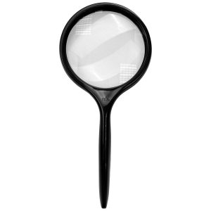 LUPA DE VIDRIO CON MARCO DE PLÁSTICO DE Ø 3" / 75 mm.