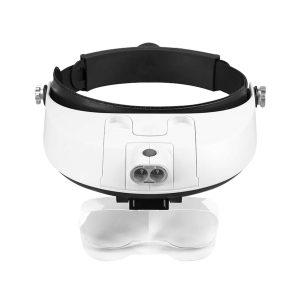 LUPA VISOR CON 2 LUCES LED